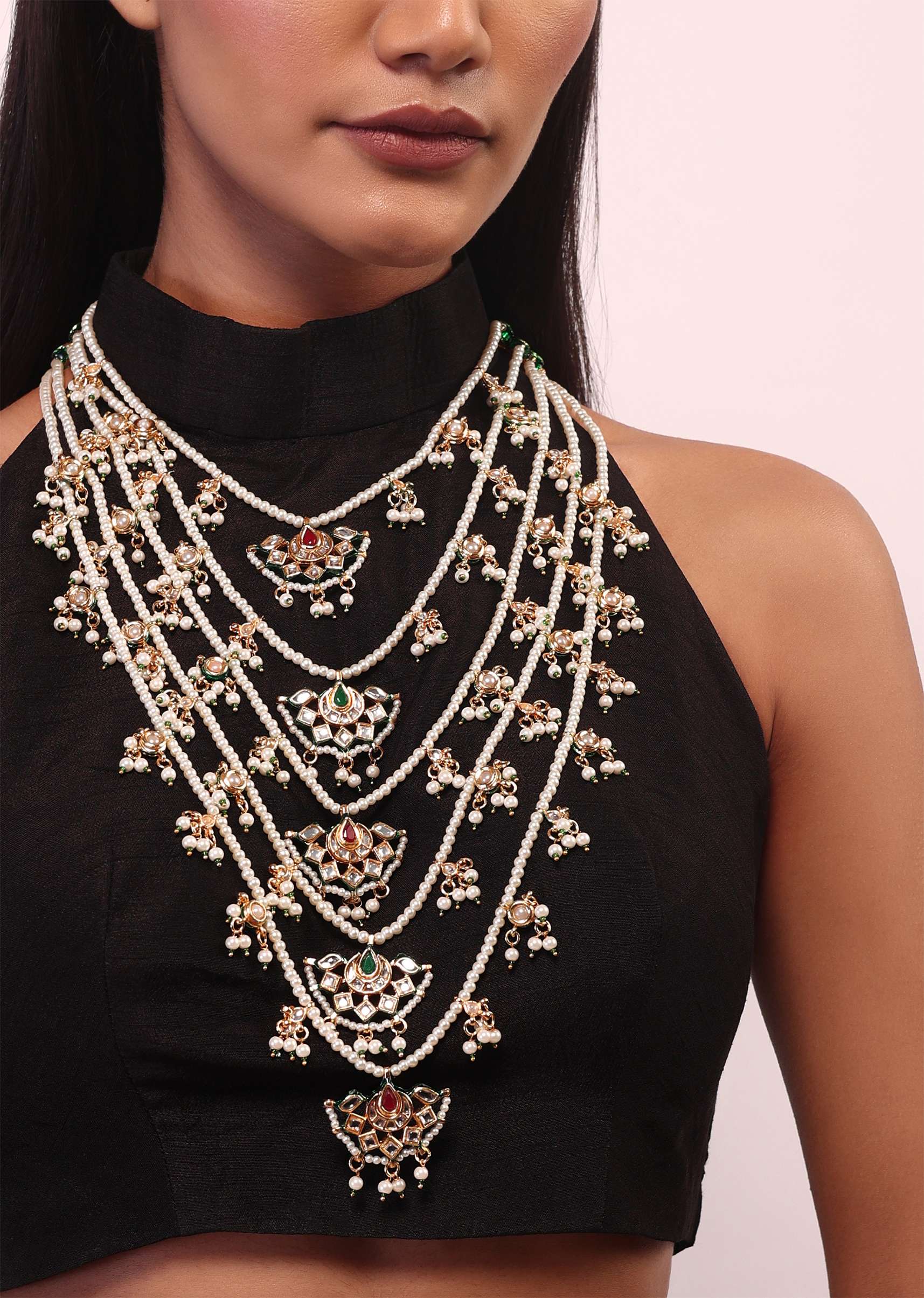 12306-maharani-pearl-and-kundan-necklace-1.jpg Maharani Pearl And Kundan Necklace