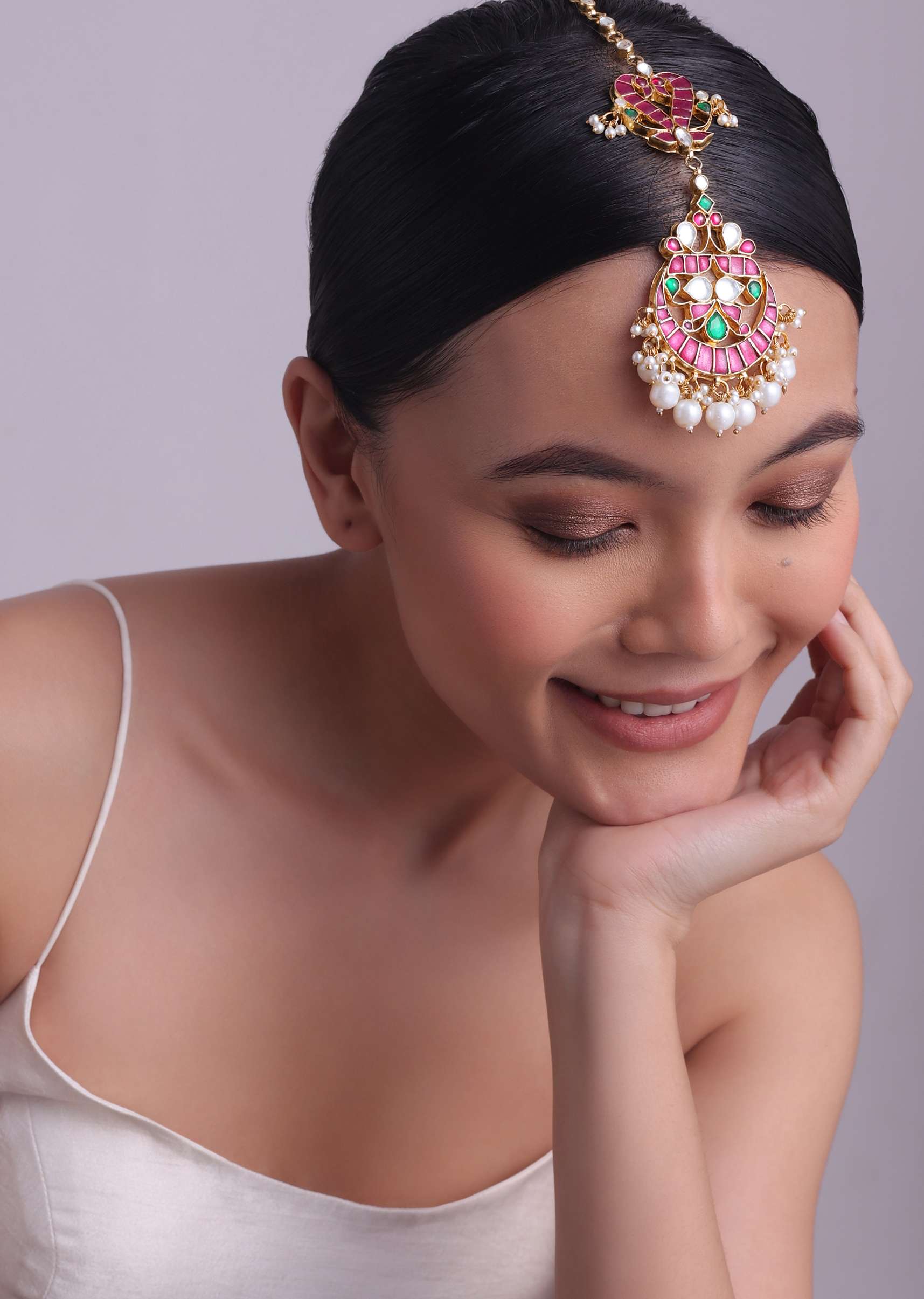 12308-ruby-stones-studded-kundan-mangtikka-1.jpg Ruby Stones Studded Kundan Mangtikka