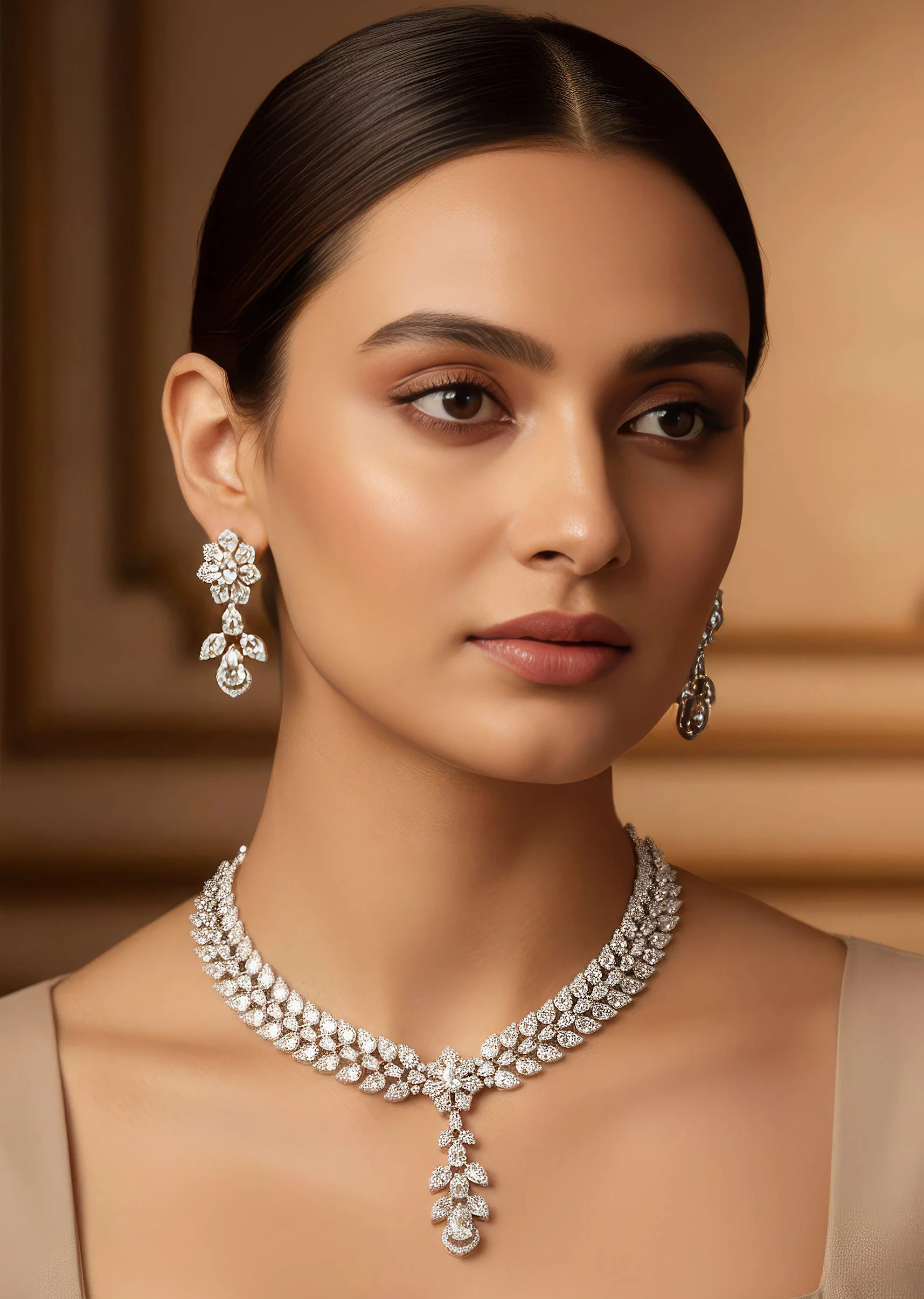 1231-silver-finish-necklace-set-with-in-zircon-detailing-1.webp Silver Finish Necklace Set with in Zircon Detailing