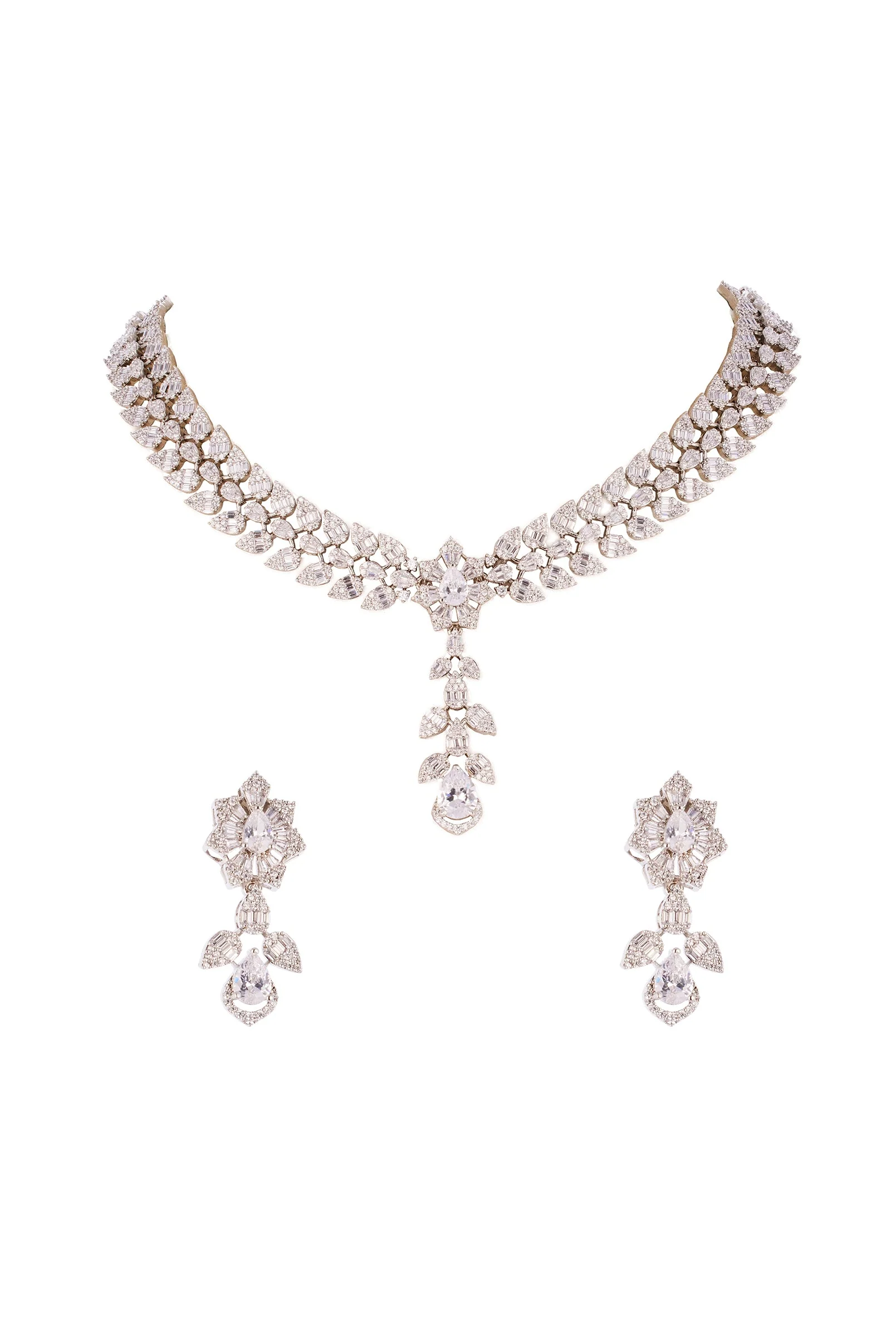 1231-silver-finish-necklace-set-with-in-zircon-detailing-2.webp Silver Finish Necklace Set with in Zircon Detailing