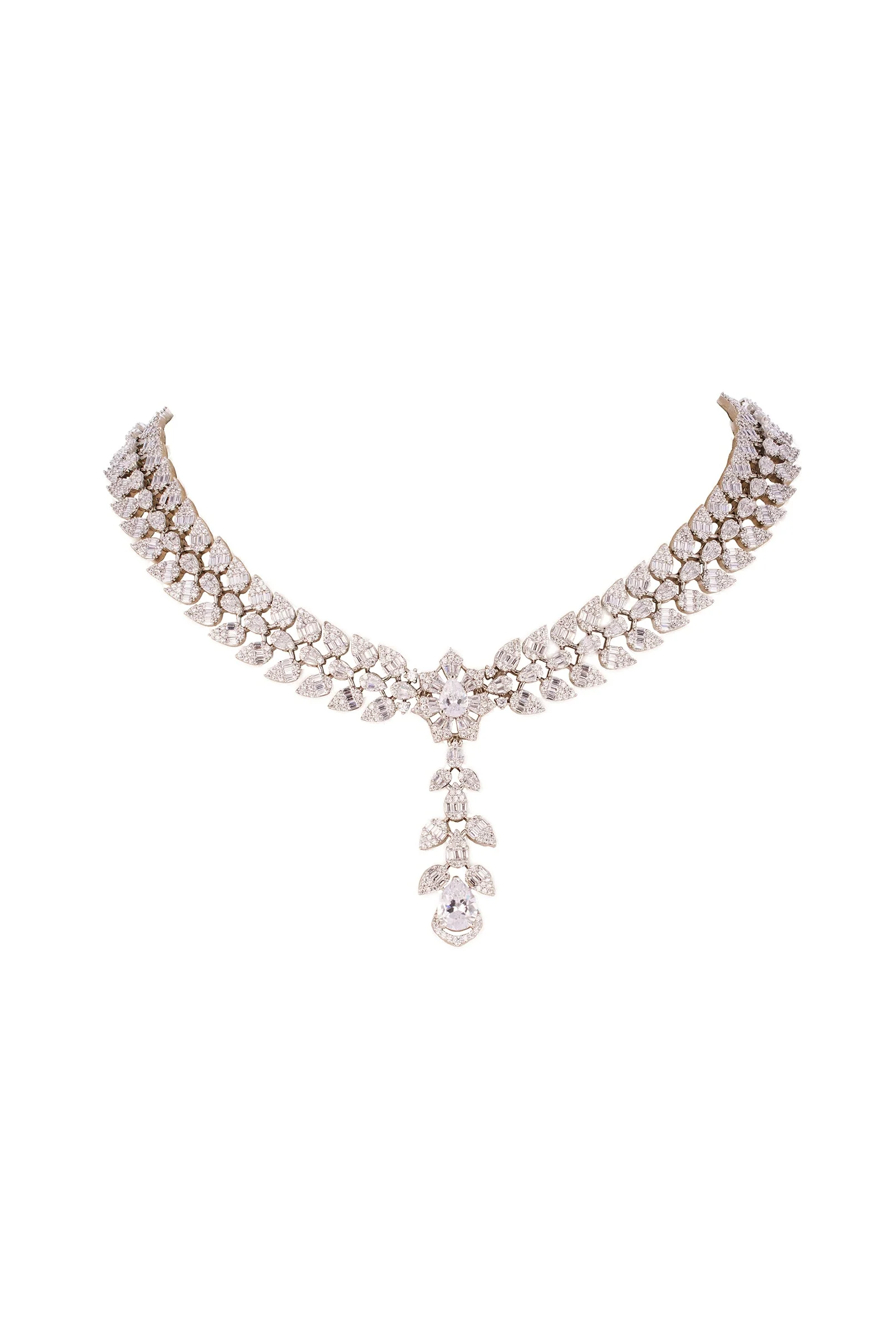 1231-silver-finish-necklace-set-with-in-zircon-detailing-3.webp Silver Finish Necklace Set with in Zircon Detailing