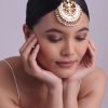 12310-oversized-kundan-mangtikka-in-gold-1.jpg Oversized Kundan Mangtikka In Gold