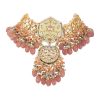 12312-gold-finish-kundan-polki-beaded-necklace-set-with-earrings-5.jpg Gold Finish Kundan Polki beaded Necklace set with Earrings