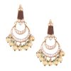 12313-gold-finish-kundan-polki-multicolor-short-necklace-set-with-pearls-and-green-beads-7.jpg Gold Finish Kundan Polki Multicolor Short Necklace Set With Pearls And Green Beads