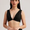Black Net Heavy Embroidered Saree With Sequins And Stones