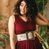 Multi Color Embroidered Waist Belt
