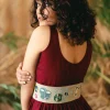 Multi Color Embroidered Waist Belt