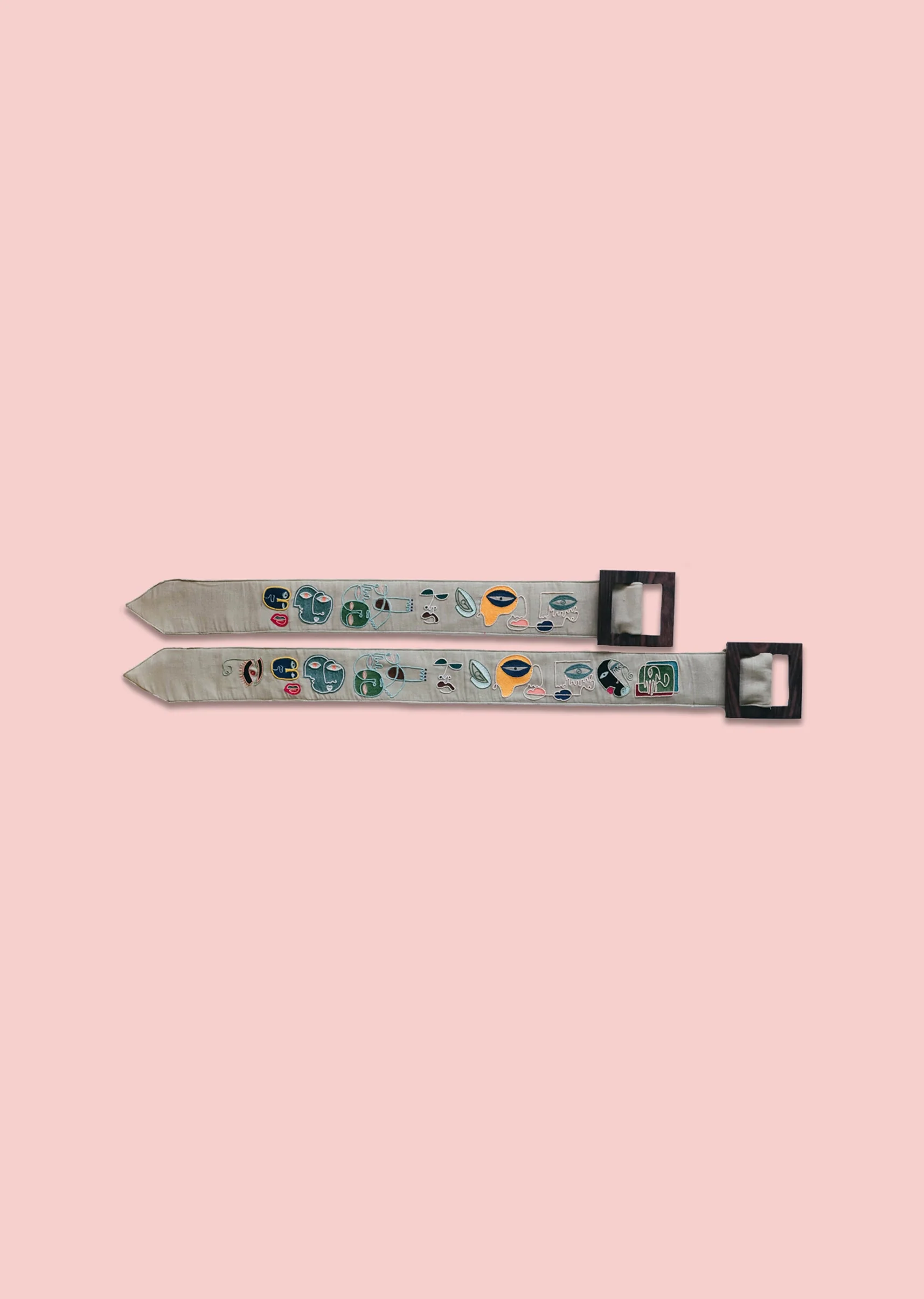 Multi Color Embroidered Waist Belt