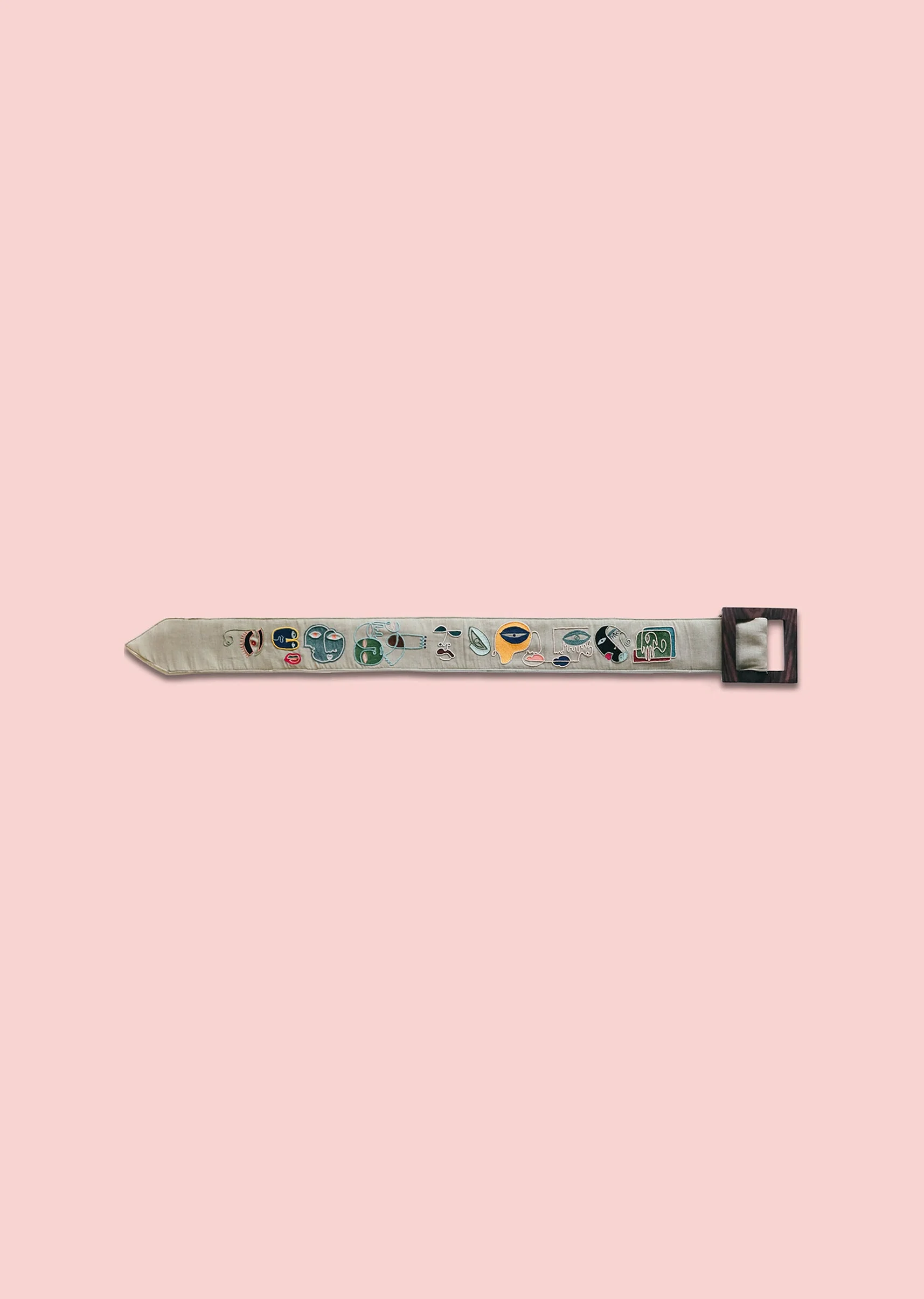 Multi Color Embroidered Waist Belt