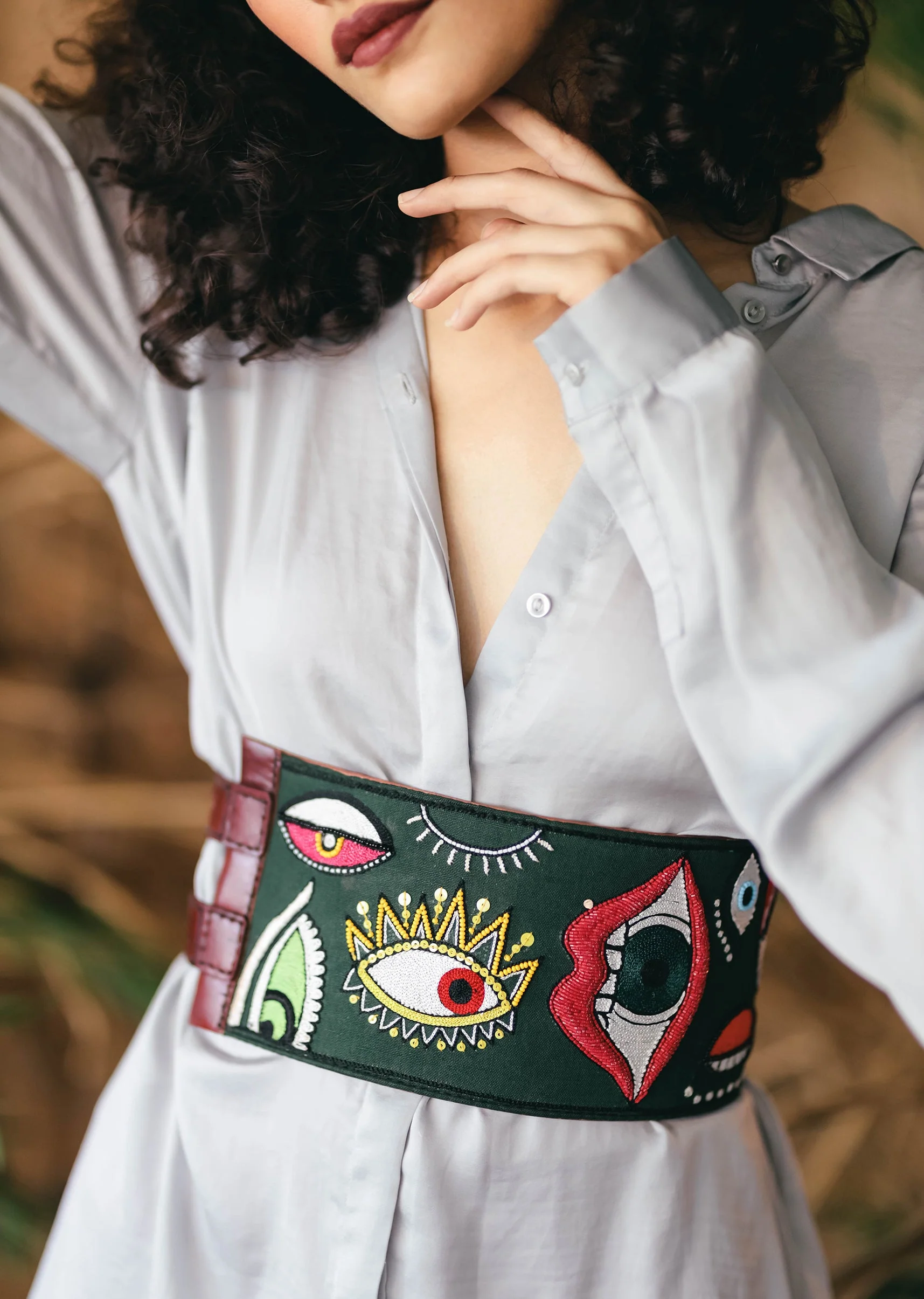 12349-green-multi-color-embroidered-waist-belt-5.webp Green Multi Color Embroidered Waist Belt