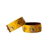 Yellow And Olive Embroidered Waist Belt