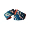 Turquoise And Peach Embroidered Waist Belt
