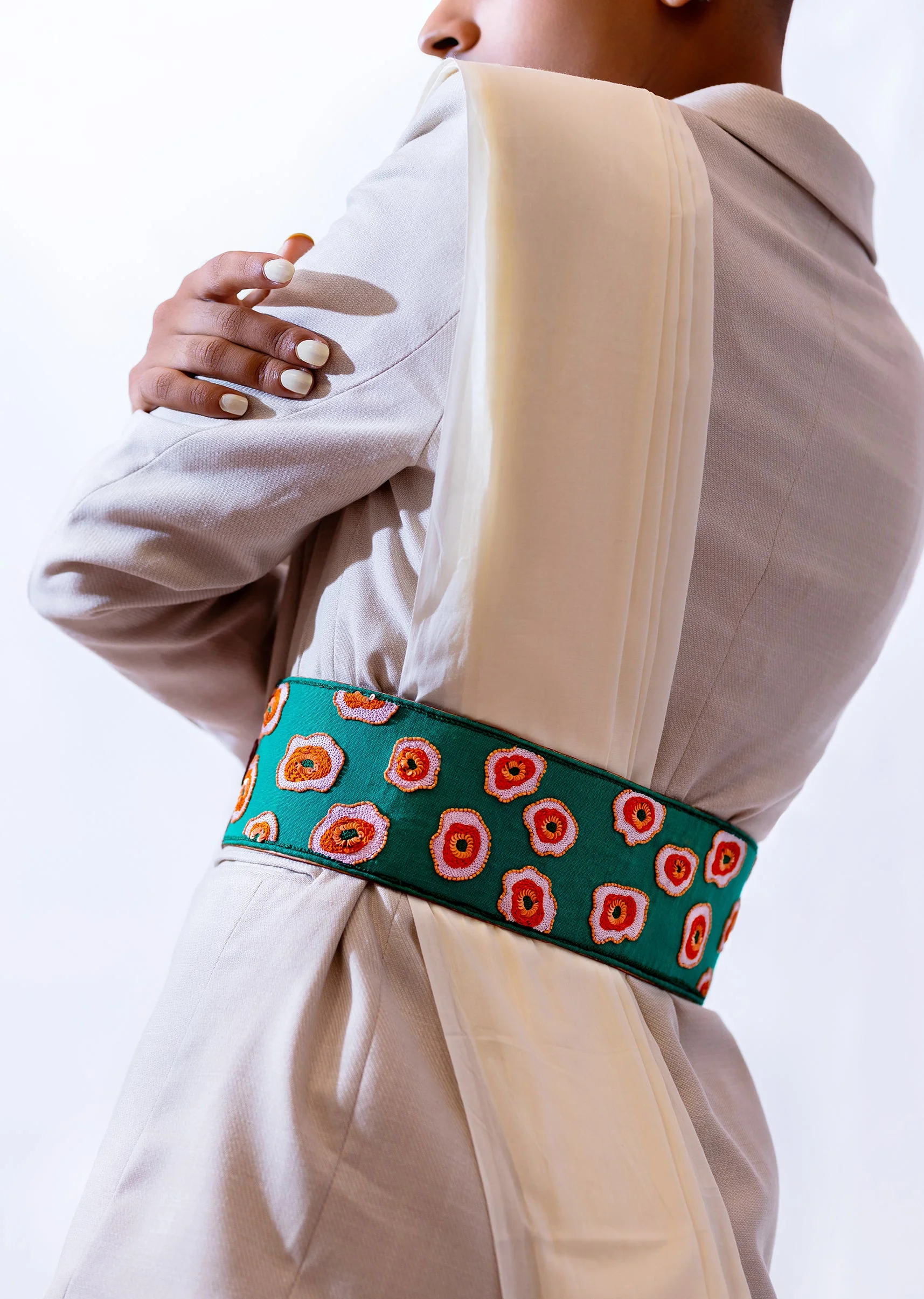 12352-green-and-peach-embroidered-waist-belt-1.webp Green And Peach Embroidered Waist Belt
