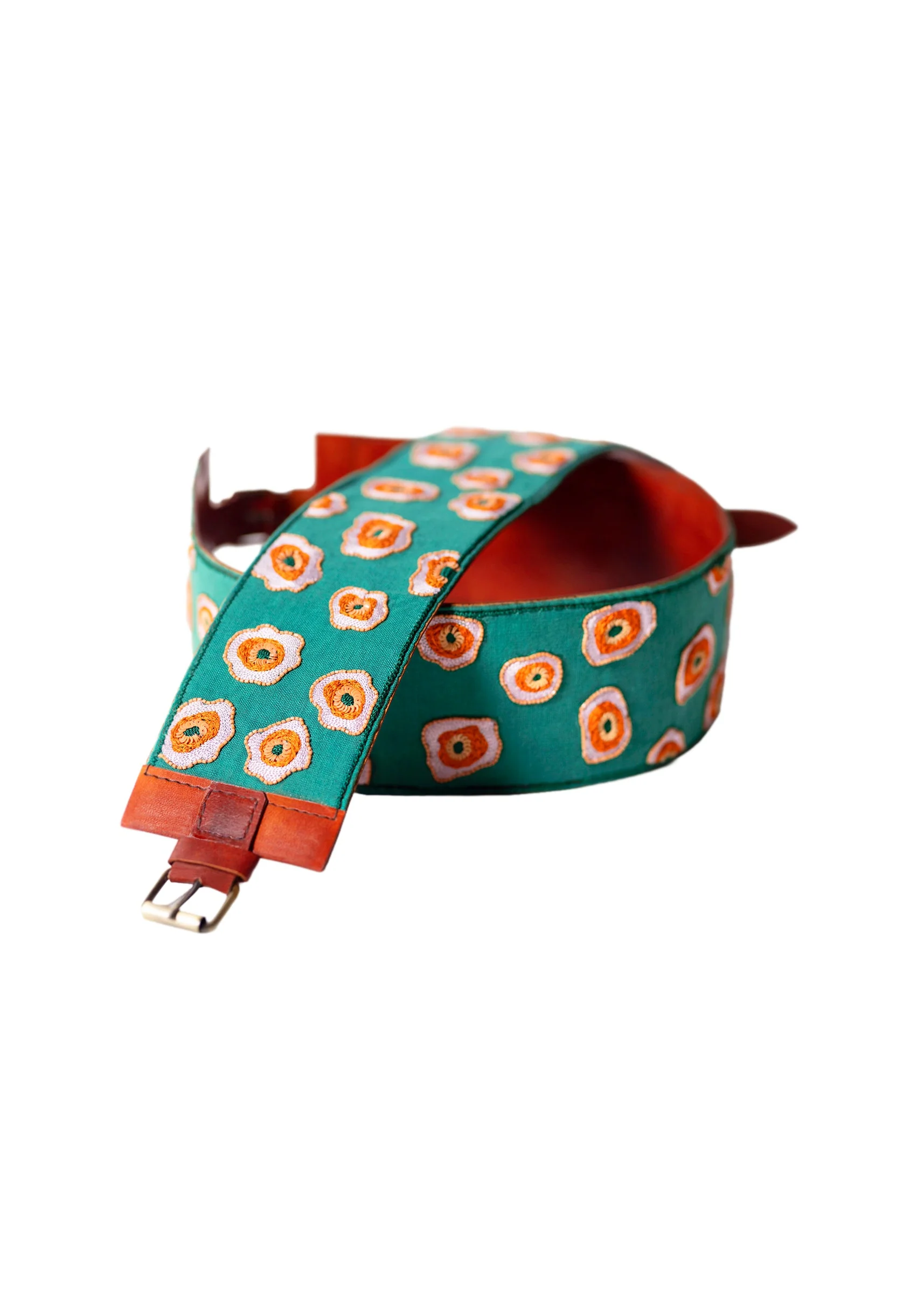 12352-green-and-peach-embroidered-waist-belt-3.webp Green And Peach Embroidered Waist Belt