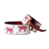 White And Pink Embroidered Waist Belt