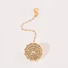 White and Gold Tone Kundan Maangtikka