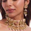 Gold Plated Kundan Polki Choker Set