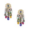 12463-two-tone-fusion-danglers-with-multicolor-bead-drops-and-meenakari-3.jpg Two Tone Fusion Danglers With Multicolor Bead Drops And Meenakari
