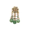Voilet Toned Gold-Finish Kundan Choker Necklace Set With Colourful Meenakari Work In Mix Metal