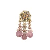 Voilet Toned Gold-Finish Kundan Choker Necklace Set With Colourful Meenakari Work In Mix Metal