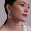 Voilet Toned Gold-Finish Kundan Choker Necklace Set With Colourful Meenakari Work In Mix Metal