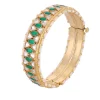 Gold Finished Kundan Polki Bangles