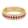 Gold Finished Kundan Polki Bangles