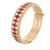 Gold Finished Kundan Polki Bangles
