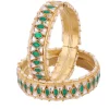 Gold Finished Kundan Polki Bangles