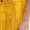 Yellow Patola Printed Kurta Jacket Set For Men