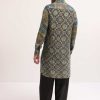 Brown Printed Kurta Patiala Set For Men
