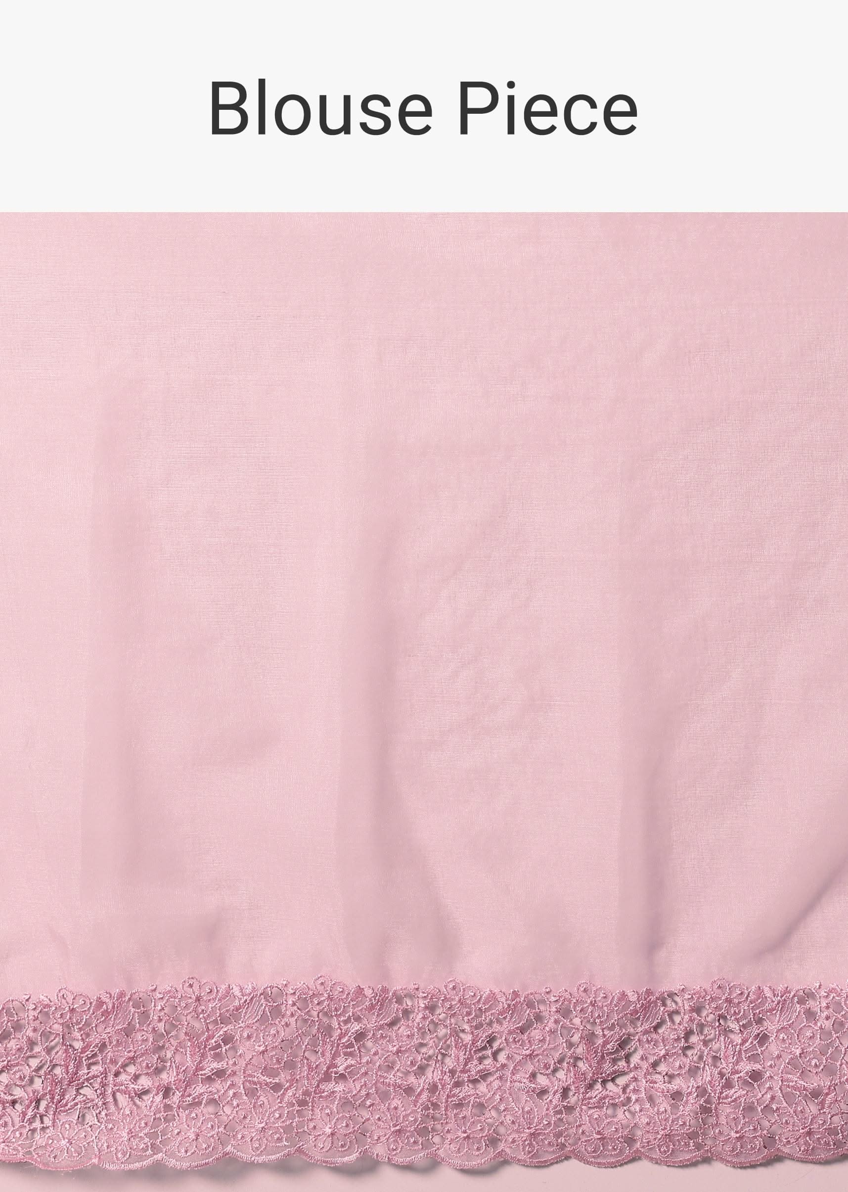 Pink Organza Saree With Unstitched Blouse