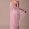 Pink Organza Saree With Unstitched Blouse
