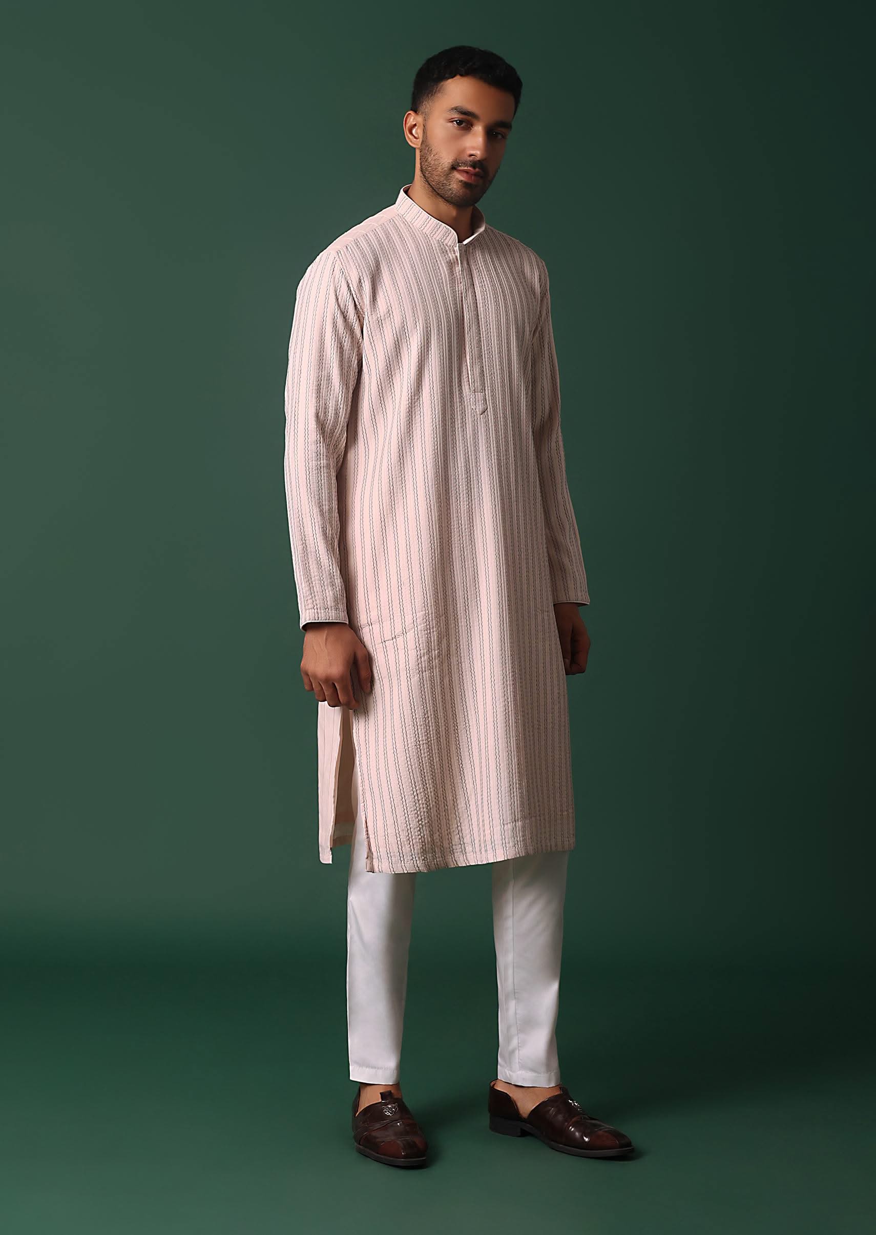 12720-pink-cotton-silk-kurta-set-with-intricate-thread-work-embroidery-1.jpg Pink Cotton Silk Kurta Set With Intricate Thread Work Embroidery
