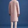 Lilac Georgette Kurta Set With Thread Work