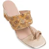 Gold Handcrafted Kolhapuri Heels