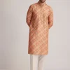 Multicolor Brocade Kurta Set