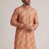 Multicolor Brocade Kurta Set