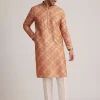 Multicolor Brocade Kurta Set