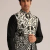 Black Embroidered Nehru Jacket Set