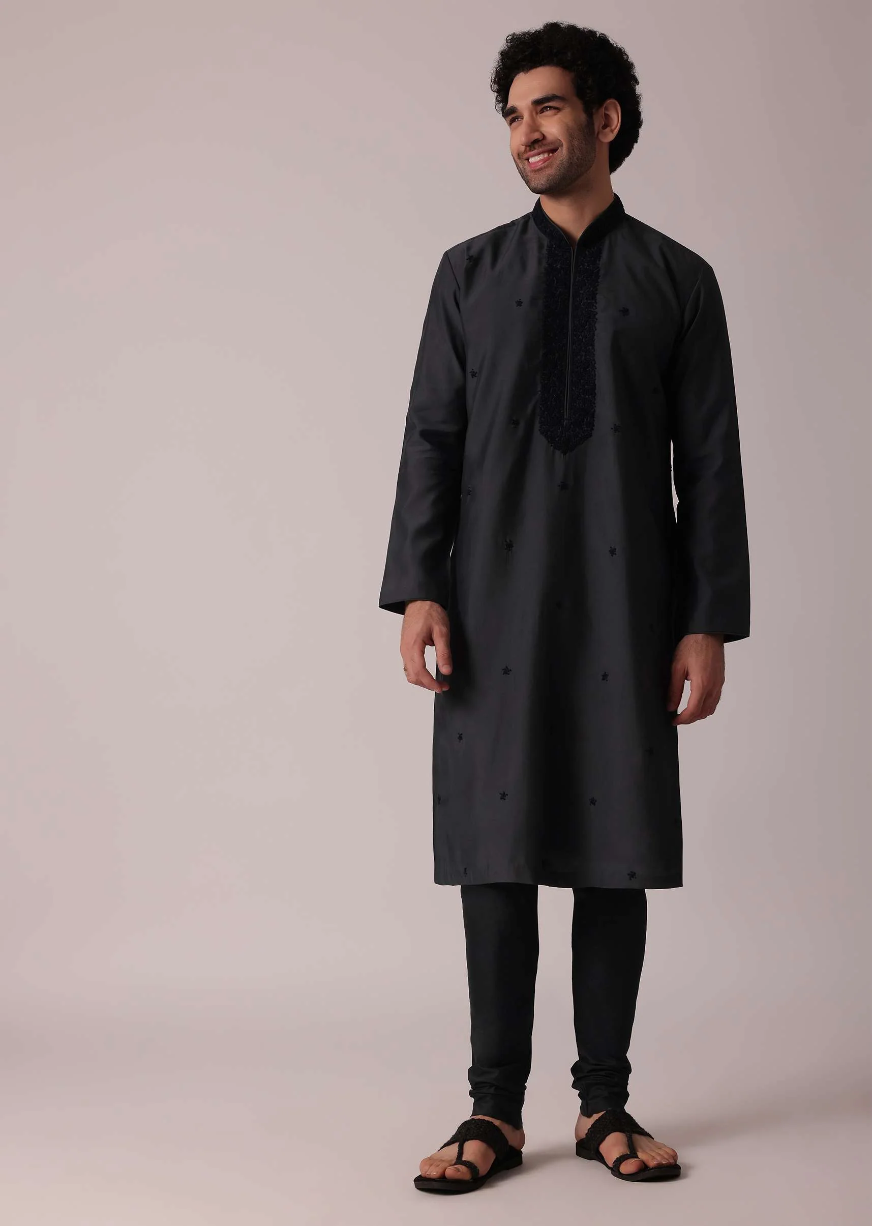 12828-grey-festive-silk-kurta-set-with-intricate-handwork-1.webp Grey Festive Silk Kurta Set With Intricate Handwork
