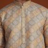 Multi Colour Brocade Kurta Pajama Set