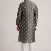12855-grey-embroidered-silk-kurta-set-5.webp Grey Embroidered Silk Kurta Set