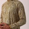 Radiant Yellow Silk Kurta Set For Men