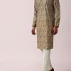 Radiant Yellow Silk Kurta Set For Men