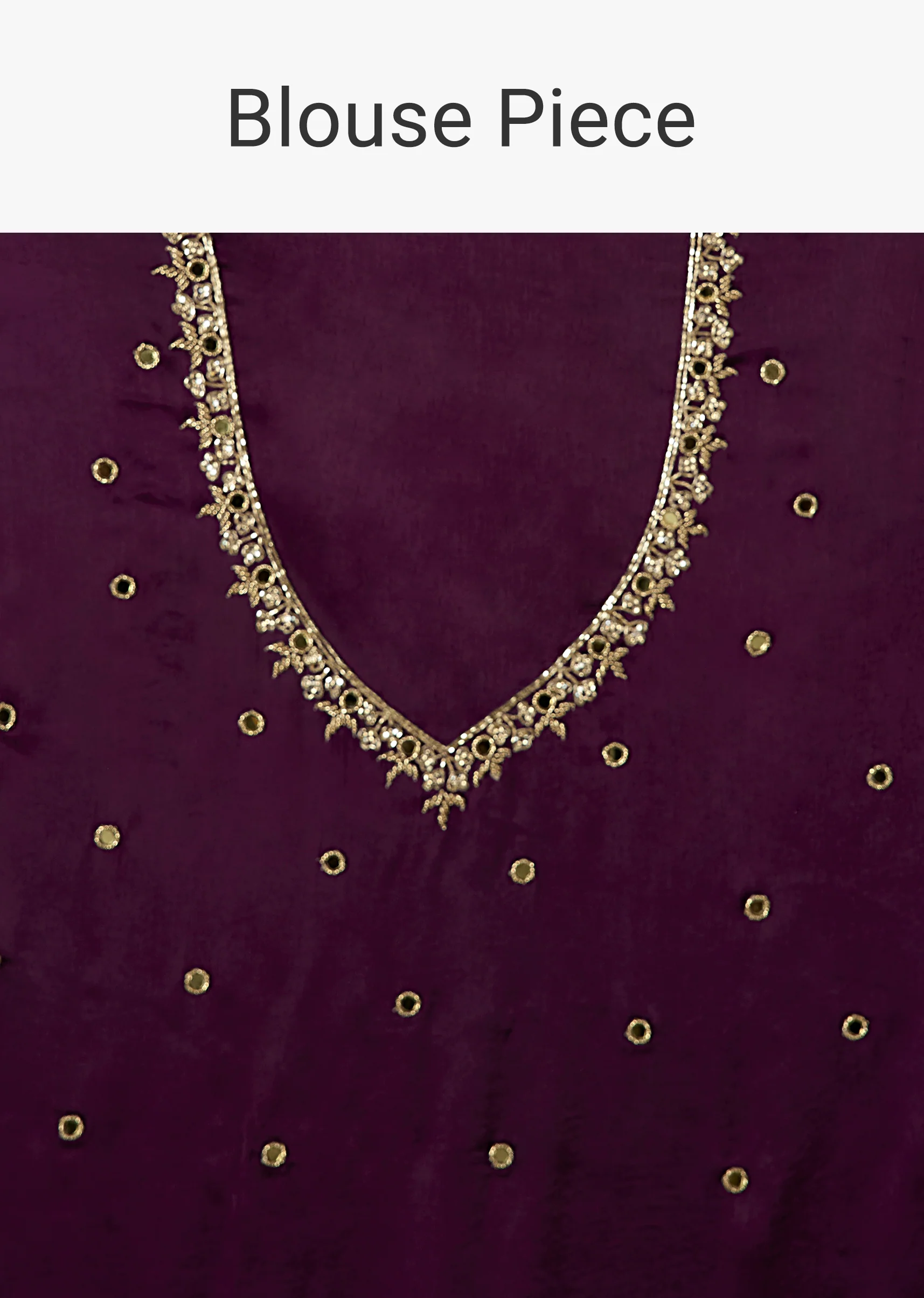 Chinon Satin Saree With Cutdana And Mirror Embellishment