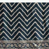 12925-blue-chevron-and-ajrakh-printed-satin-saree-10.webp Blue Chevron And Ajrakh Printed Satin Saree