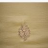Yellow Tissue Saree With Floral Embroidery