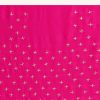 Rani Pink Satin Chinon Saree With Scallop Border And Unstitched Blouse Piece
