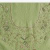 Parrot Green Crushed Tissue Saree With Sequins And Scallop Border